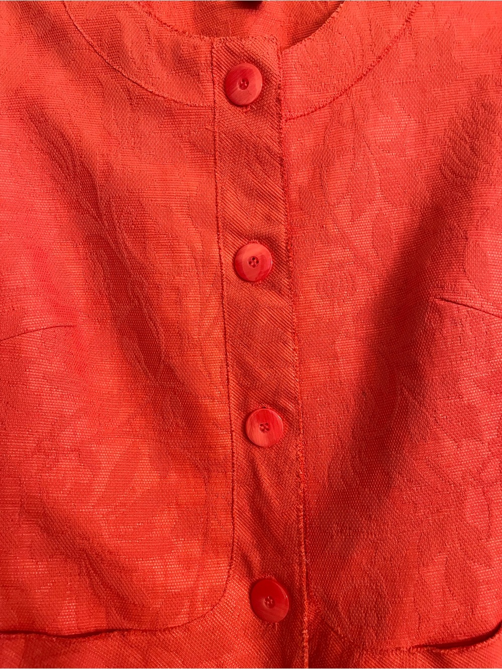 Talbots Coral Textured Button Jacket - Picture 4 of 11